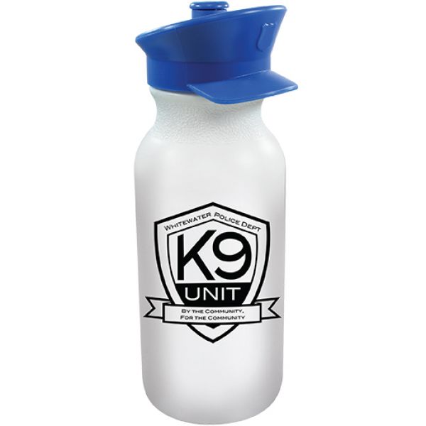 20 oz. Value Cycle Bottles with Police Hat Push 'n Pull Caps