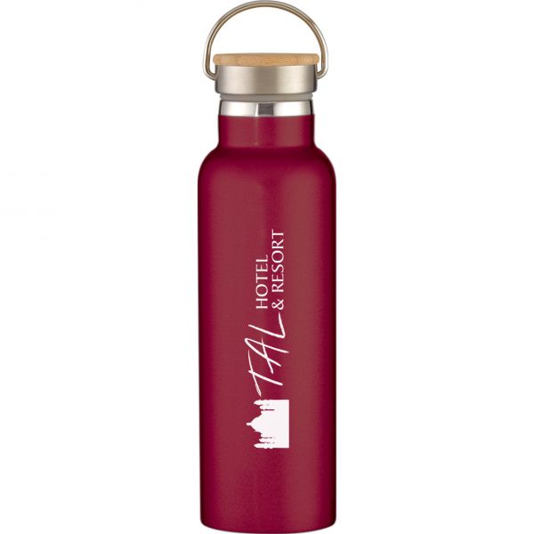 Tipton Stainless Steel Bottles With Bamboo Lid 21 oz.