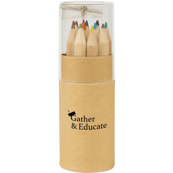 12-Piece Colored Pencil Sets In Tube With Sharpener Thumbnail