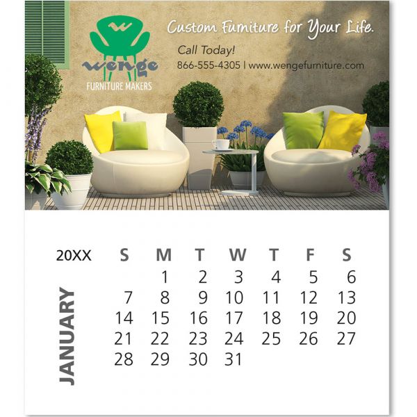 BIC Business Card Magnets with 12 Sheet Calendar