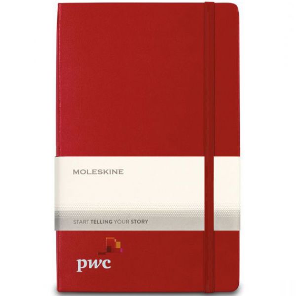 Moleskine Hard Cover Ruled Large Expanded Notebook - Screen Prin Thumbnail