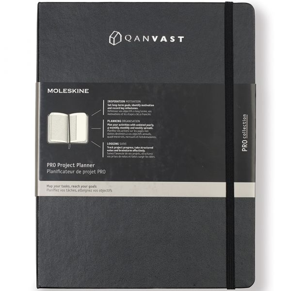 Moleskine Hard Cover Ruled XL Professional Project Planner - Scr