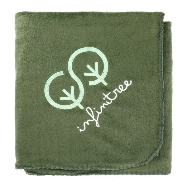100% Recycled PET Fleece Blanket w/RPET Pouch Thumbnail
