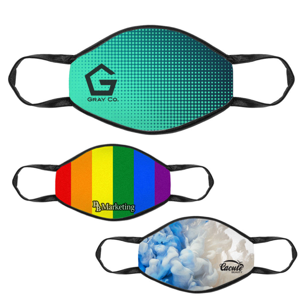 Full color masks that make great small business promotional items