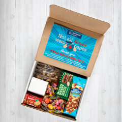 Corporate gift box with healthy snacks