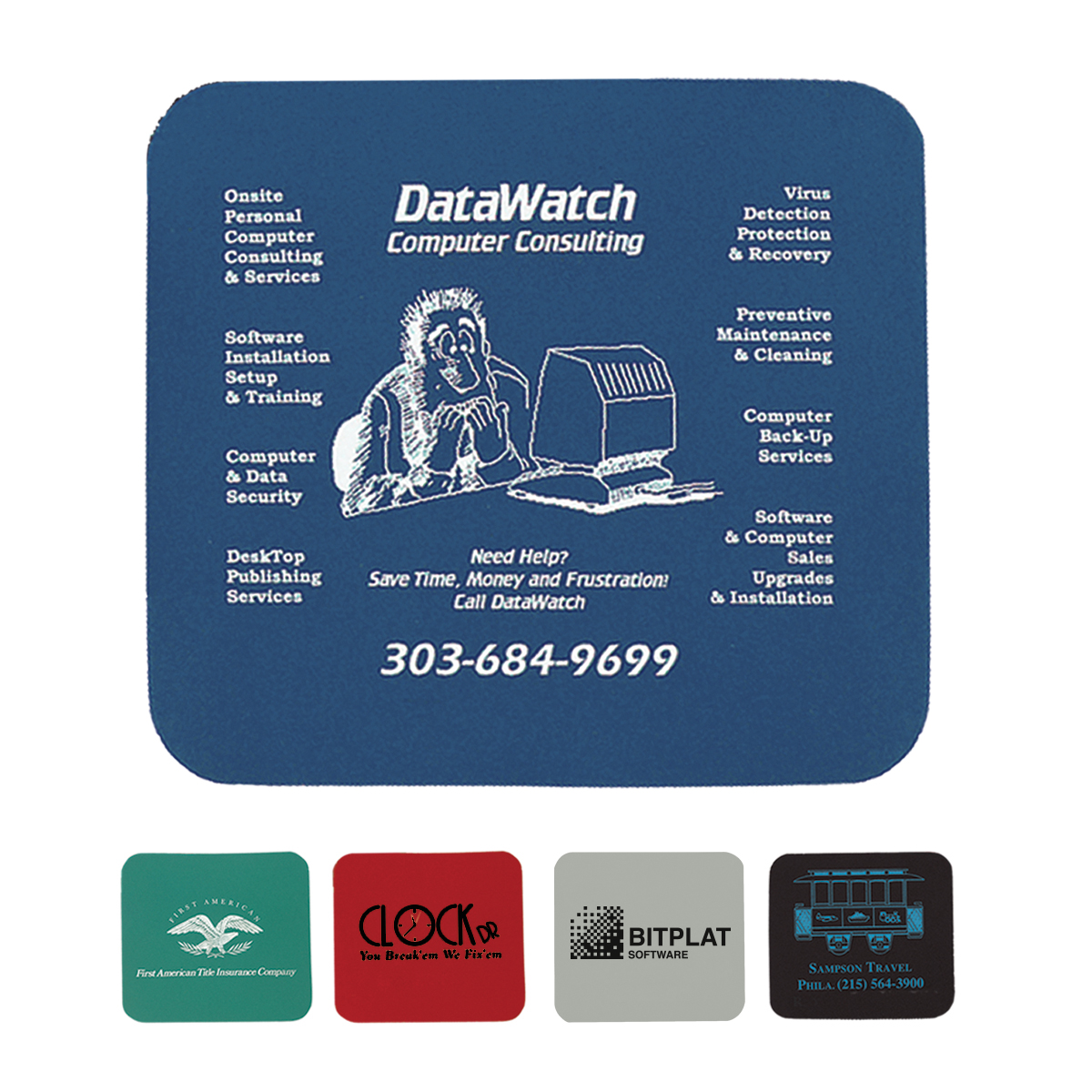 Custom Mouse Pads Logo Branded Mouse Pad rushIMPRINT